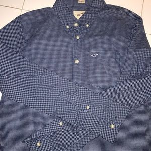Hollister long sleeve collared shirt/flannel